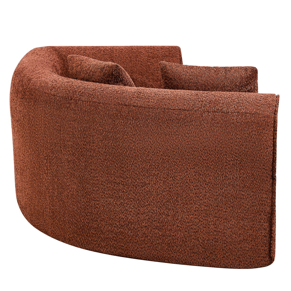 110" Modern Curved L-Shaped Modular Sectional Sofa