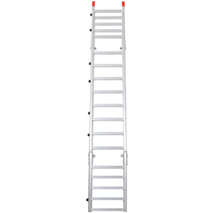Ramp For Motorcycle / Lawn Mower / ATV, 2 In 1 Ramp And Tailgate Extender - Silver