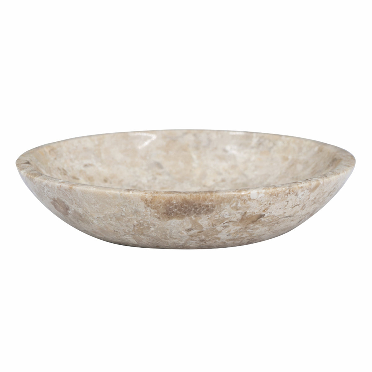 6x6x1.5" Round Marble Decorative Bowl