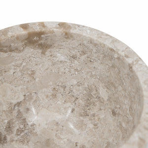 D6x6" Round Marble Pedestal Bowl