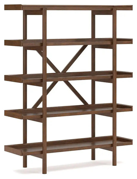 Lyncott - Bookcase - Brown - Best Buy Furniture