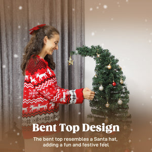 HOMCOM 5 ft Prelit Whimsical Christmas Tree
