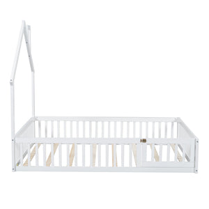 House Platform Bed With Guardrail