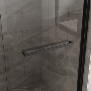 Goodyo Double Sliding Glass Shower Door 60 in. W x 72 in. H