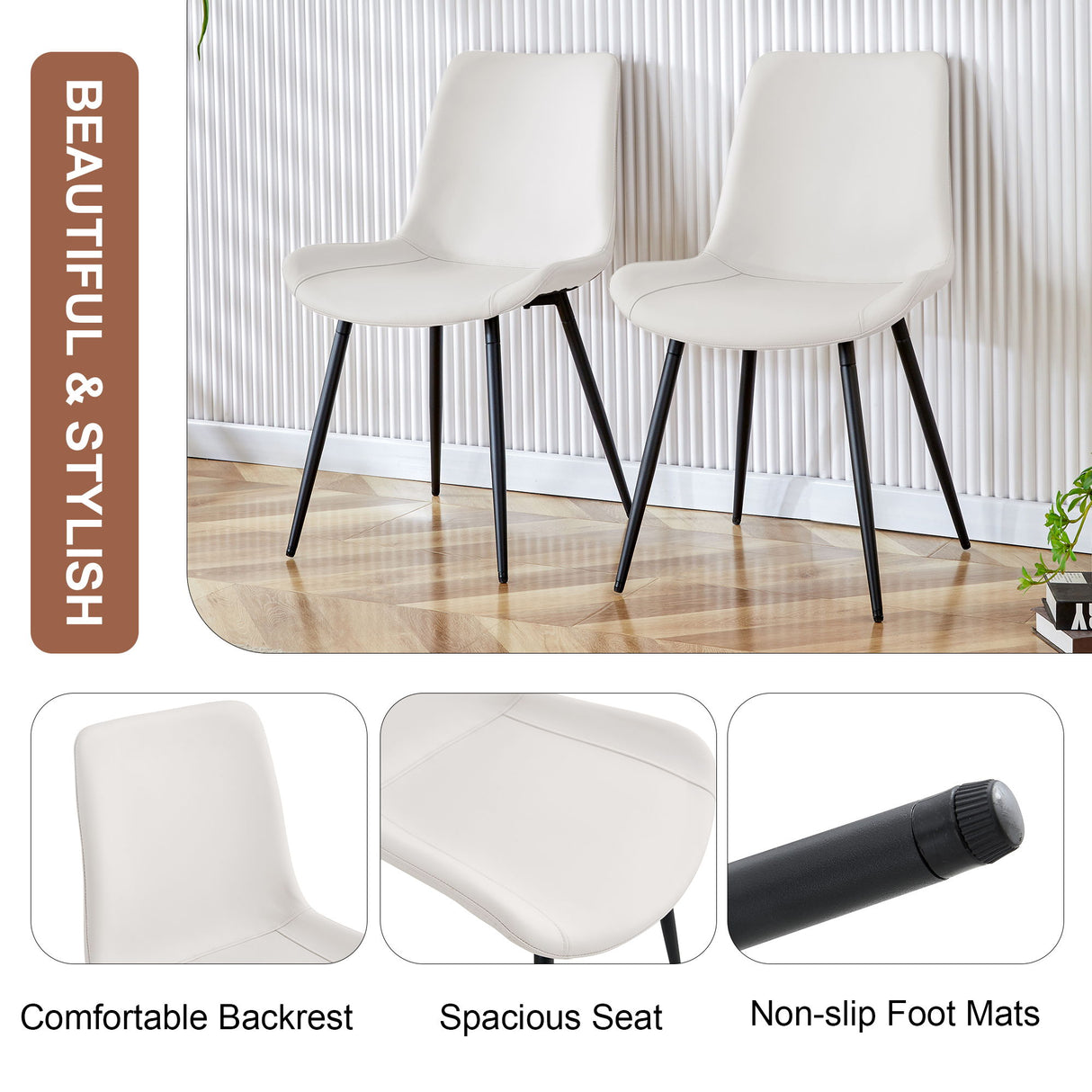 Modern Medieval Style Restaurant Cushioned Chairs With Suede Backrests