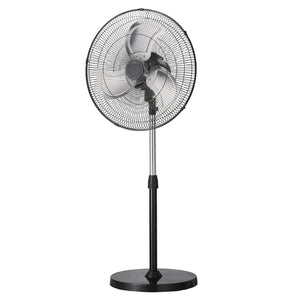 18" Industrial Pedestal Fan 3-Speed Oscillating Fan with Adjustable Height
