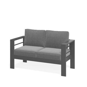 All-Weather Patio Loveseat With Thick Cushions