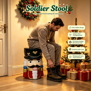 19'' Classic Nutcracker Soldier Stool