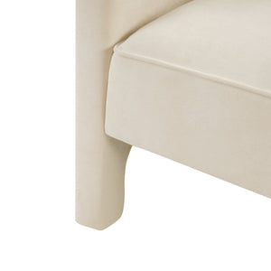 Barrel Accent Chair With Enclosed Arms