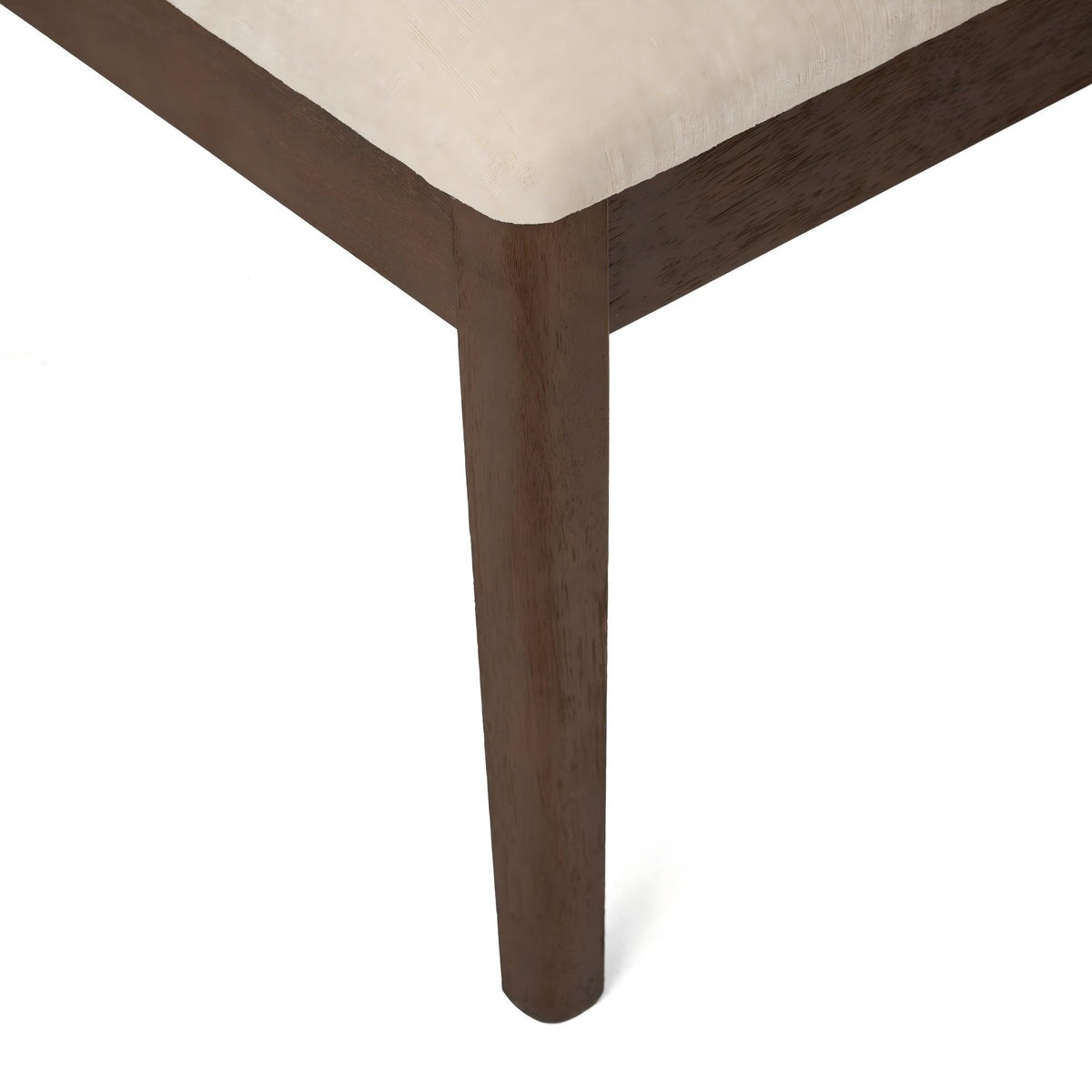 Set of 2 Compact Rubber Wood Dining Chairs