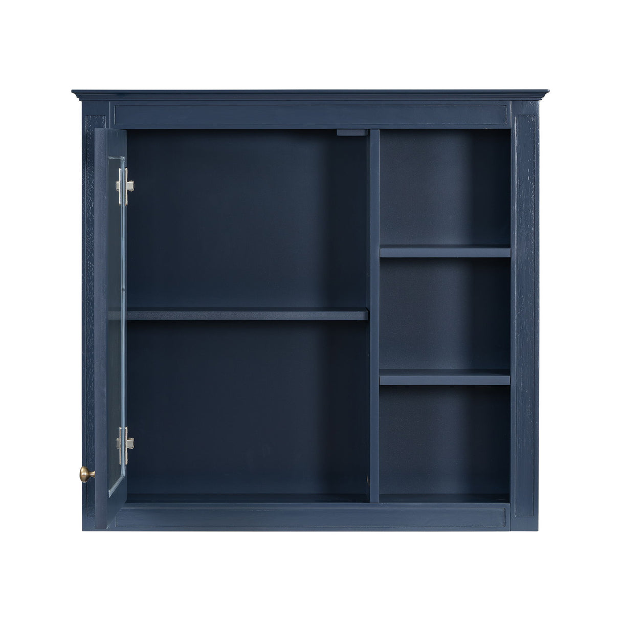 Wall Mounted Medicine Cabinet With Mirror And 3 Open Shelves