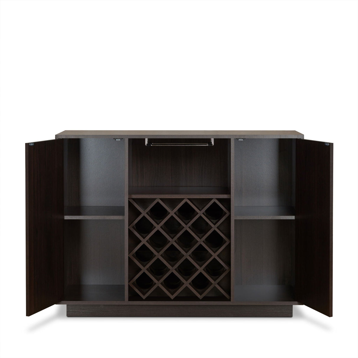 Hazen - Wine Cabinet - Espresso - Best Buy Furniture