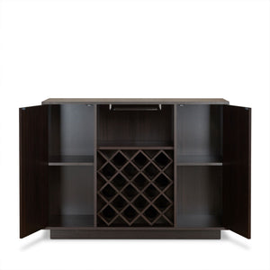 Hazen - Wine Cabinet - Espresso - Best Buy Furniture