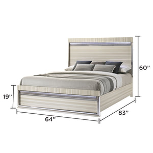Leonor - Bed With LED Headboard And Footboard