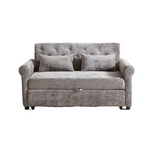 Loveseat Sofa Bed, Pull - Out Couch Sleeper & 2 Pillows