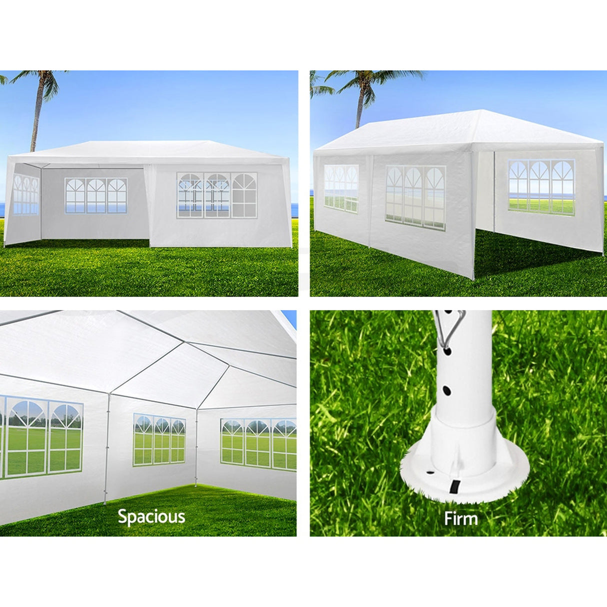 10x20 Outdoor Garden Gazebo with 6 Removable Sidewalls
