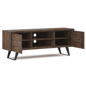 Lowry - TV Media Stand - Rustic Natural Aged Brown