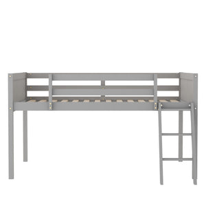 Low Loft Bed With Adjustable Ladder