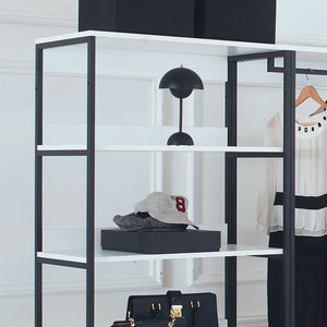 Fiona - Freestanding Walk-In Closet System, Extra Storage Space - White