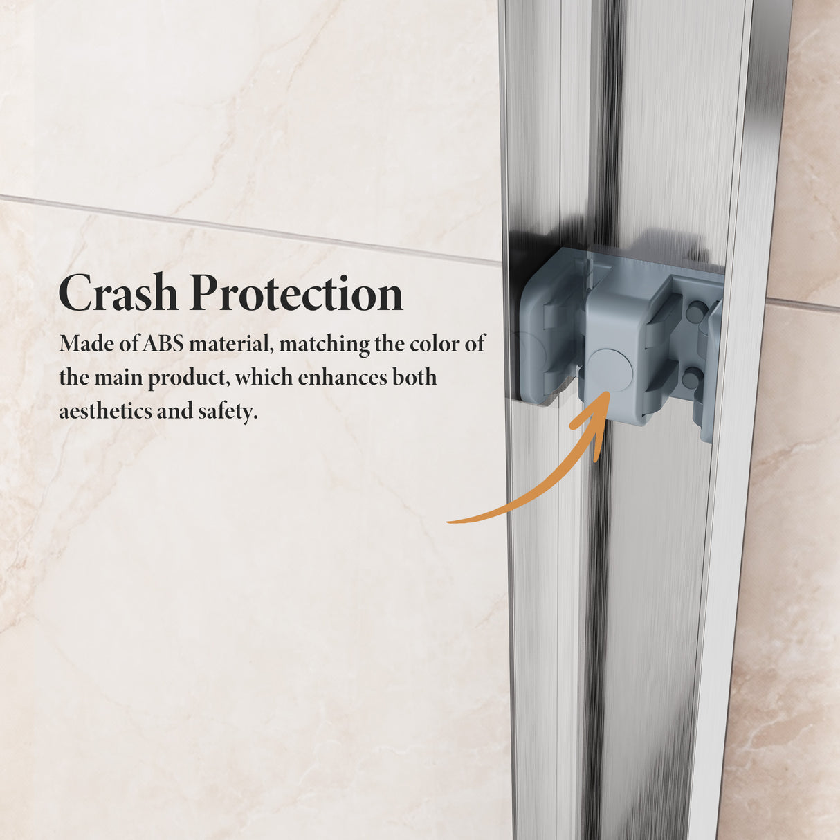 50-54"W x 70"H Semi-Frameless Double Sliding Shower Door