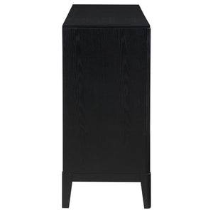 Mason - 8 Drawer Dresser With Fluted Design - Black