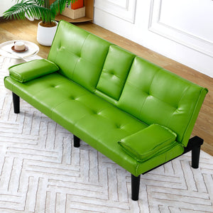 Sofa Bed With Foldable Design And Cup Holder