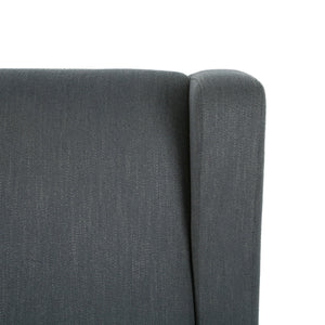 Landau Contemporary Fabric Upholstered Swivel Recliner