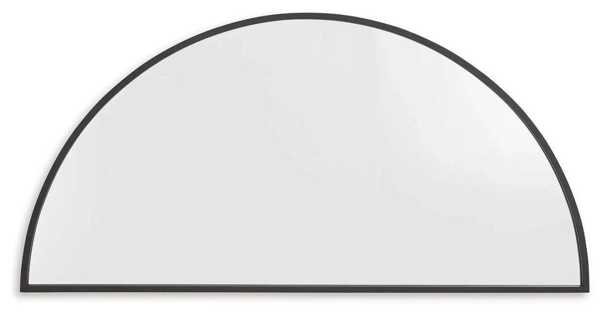Denlow - Accent Mirror - Black - Best Buy Furniture