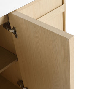 Freestanding Bathroom Vanity With Resin Sink & Soft Close Cabinet Doors