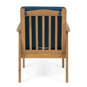 Casa - Acacia Club Chair Coastal Classic Outdoor Seating, Waterproof Fabric