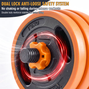 66LB Adjustable Dumbbell Set