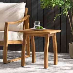 Kinesis - Outdoor Side Table With Slatted Top And Wood Frame - Best Buy Furniture