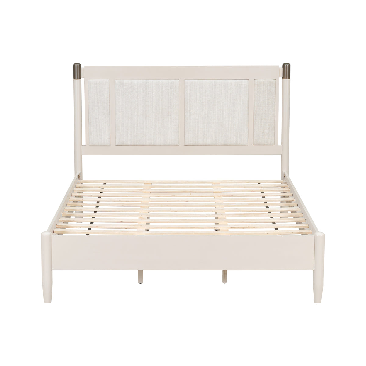 Solid Wood Queen Bed - Heavy Duty Support