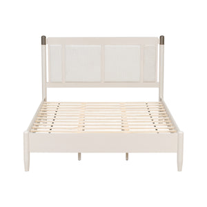 Solid Wood Queen Bed - Heavy Duty Support