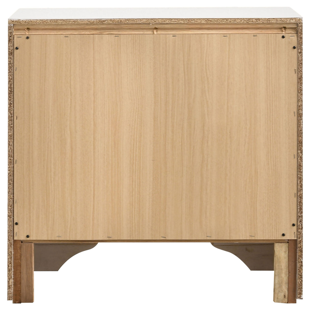 Transitional 2 Drawer Nightstand With Hidden Jewelry Tray