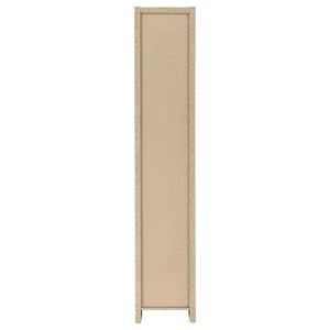 Rectangular Bookcase Tall Slim Storage With 9 Shelves - Brown