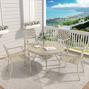 VRSHWO Iron Terrace Dining Chairs, Set of 2