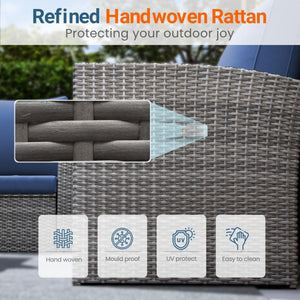 Modern Patio Set With Table And Cushions