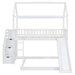 House Bunk Bed With Slide