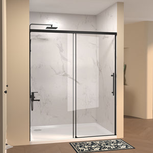 48" W × 72" H Single Sliding Shower Door