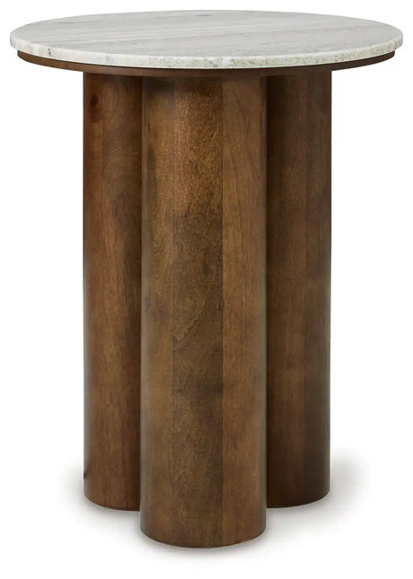 Henfield - Accent Table - Beige / Brown - Best Buy Furniture