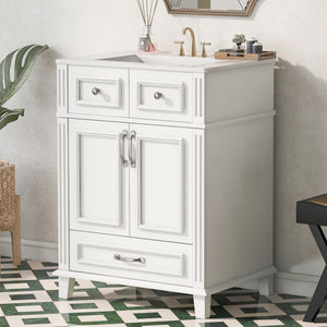 Bathroom Vanity With Sink, Storage Cabinet