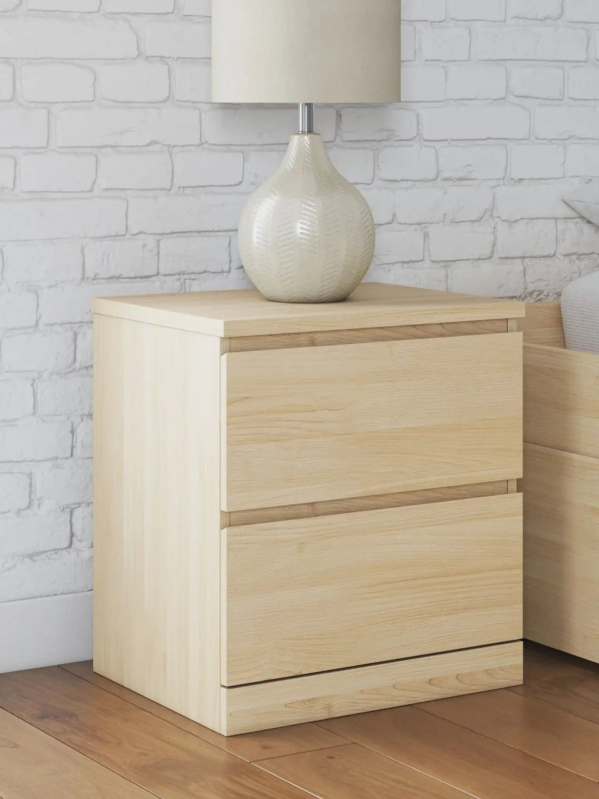 Onita - Two Drawer Night Stand - Best Buy Furniture