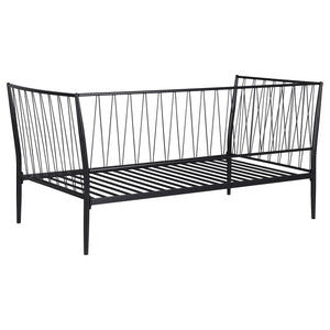 Vertigo - Twin Daybed With Slatted Support - Matte Black