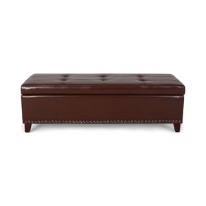 Large Upholstered Ottoman with Storage