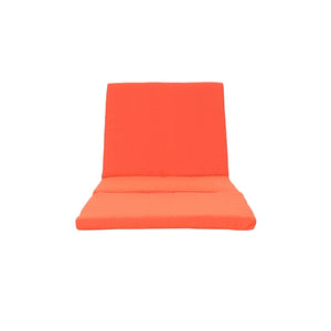 Waterproof Fabric Lounge Cushion With Rectangular Shape - Orange - Best Buy Furniture
