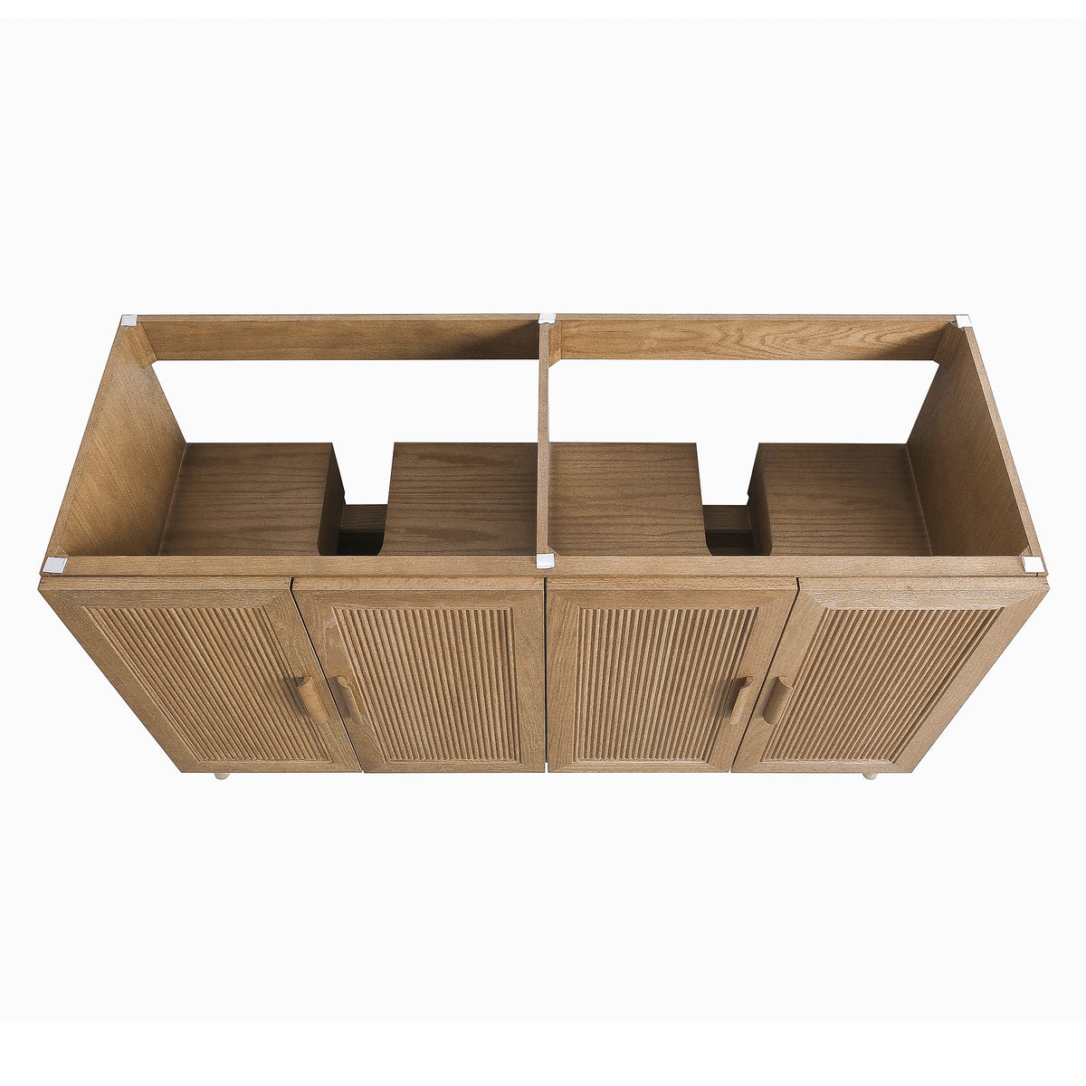 Fully Assembled 60'' Light Coffee Single Sink Bathroom Vanity