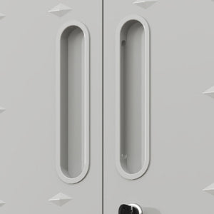Metal Wall Mounted Tool Storage Cabinet With Locking Door, 1 Shelf & 1 Drawer