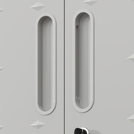Metal Wall Mounted Tool Storage Cabinet With Locking Door, 1 Shelf & 1 Drawer