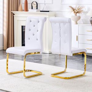 Elegant Design Alligator Skin Upholstered Dining Chairs